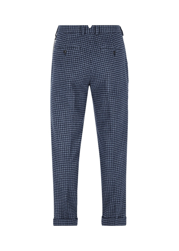 Hose mit Vichymuster und dekorativer Kette LUBRUNEU VICHY