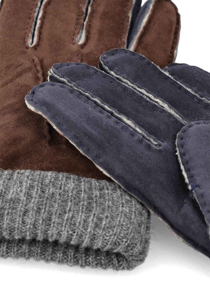 Handschuhe aus Wildleder im Duoton LURISS