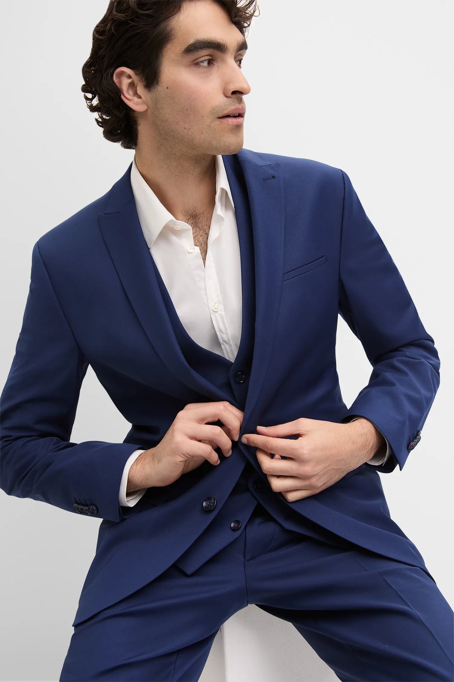 Super Slim Fit Sakko mit Powerstretch CICASTELLO-S
