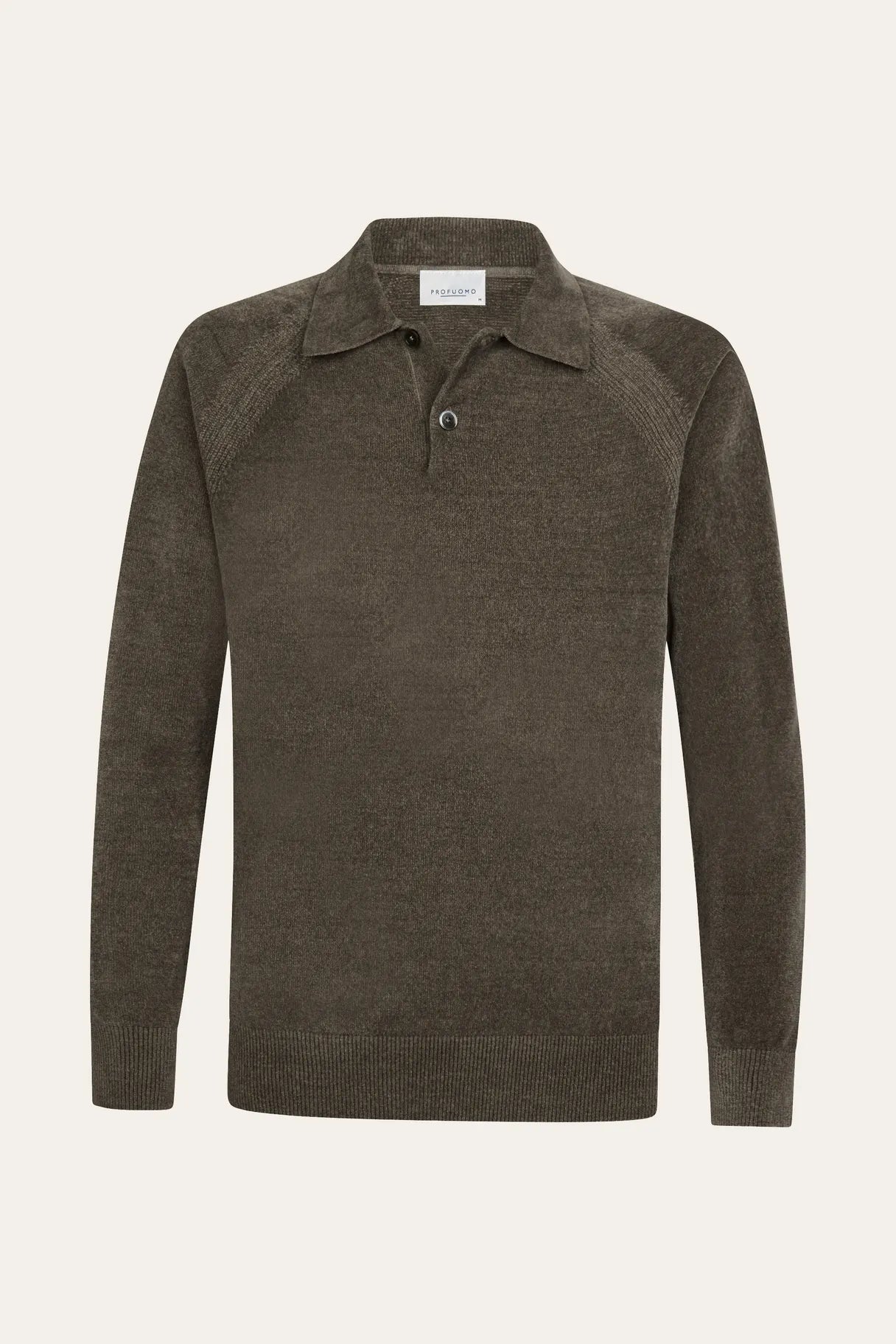 Chenille Pullover mit Polokragen