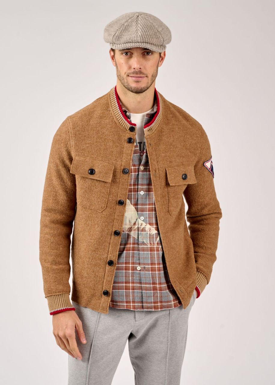 Newsboy-Mütze aus Schurwolle LUONDIS STRICK unisex