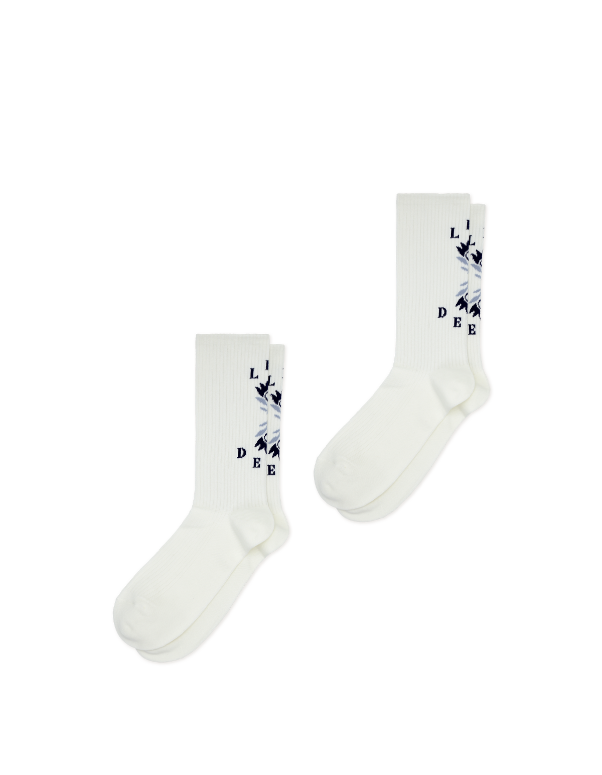 LES DEUX Logo Flower Socks 2-pack