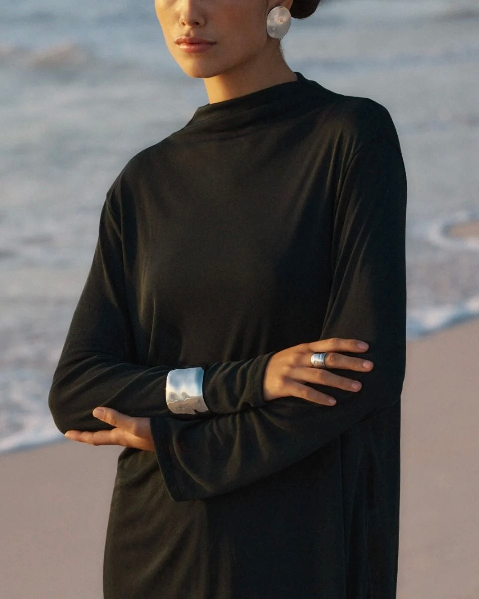 Armreif FLOWY BANGLE STEEL