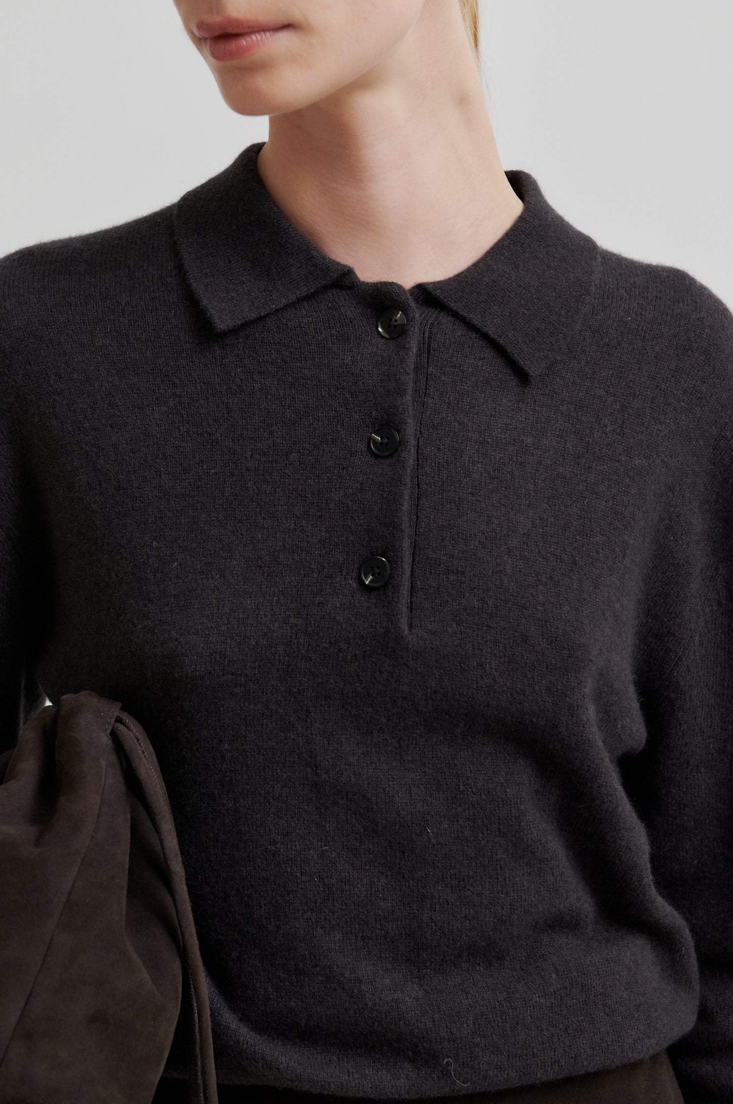 Polo aus Wolle-Kaschmir-MixVILENA KNIT LS