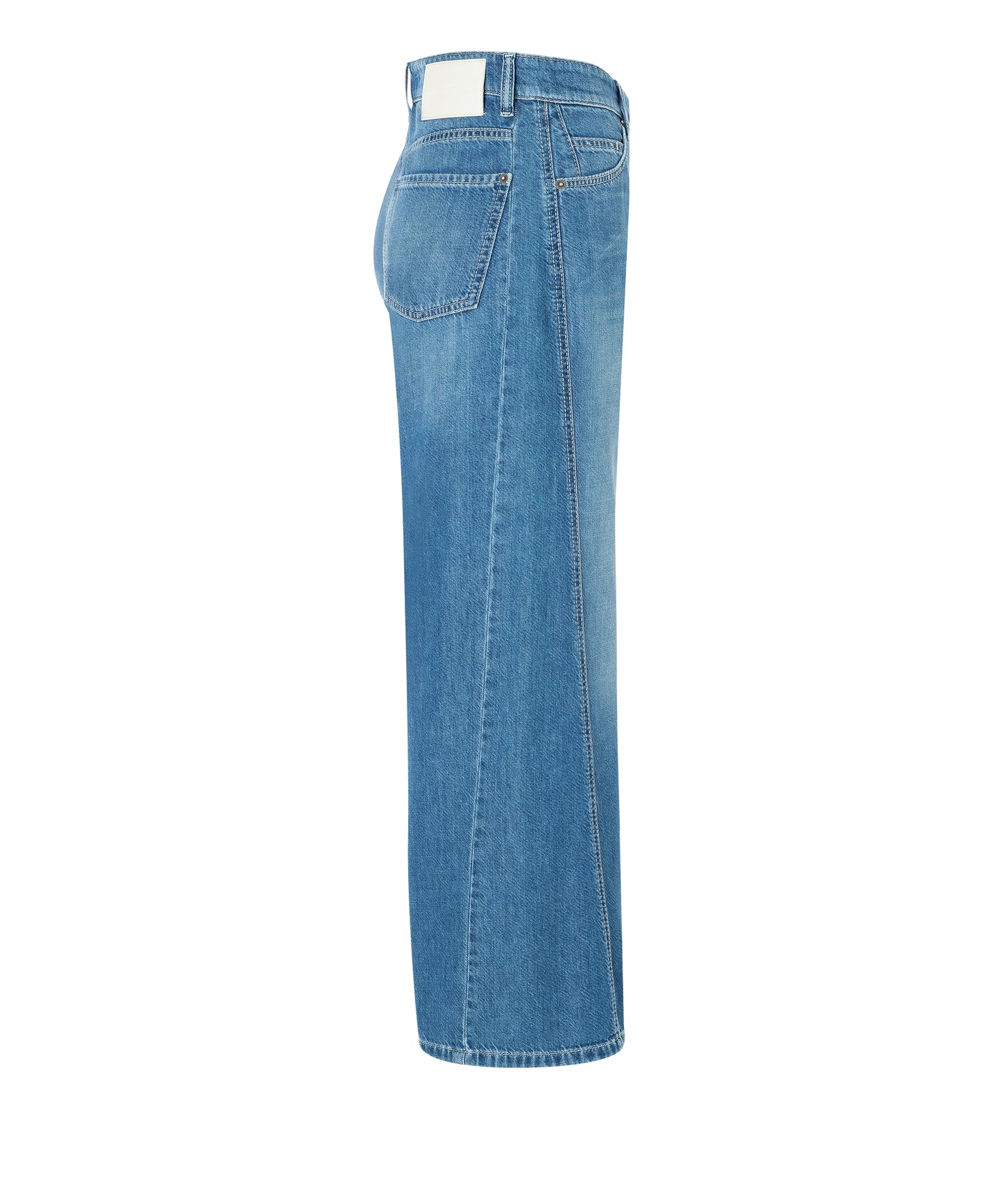 CAMBIO Jeans Palazzo patch c drapy contrast