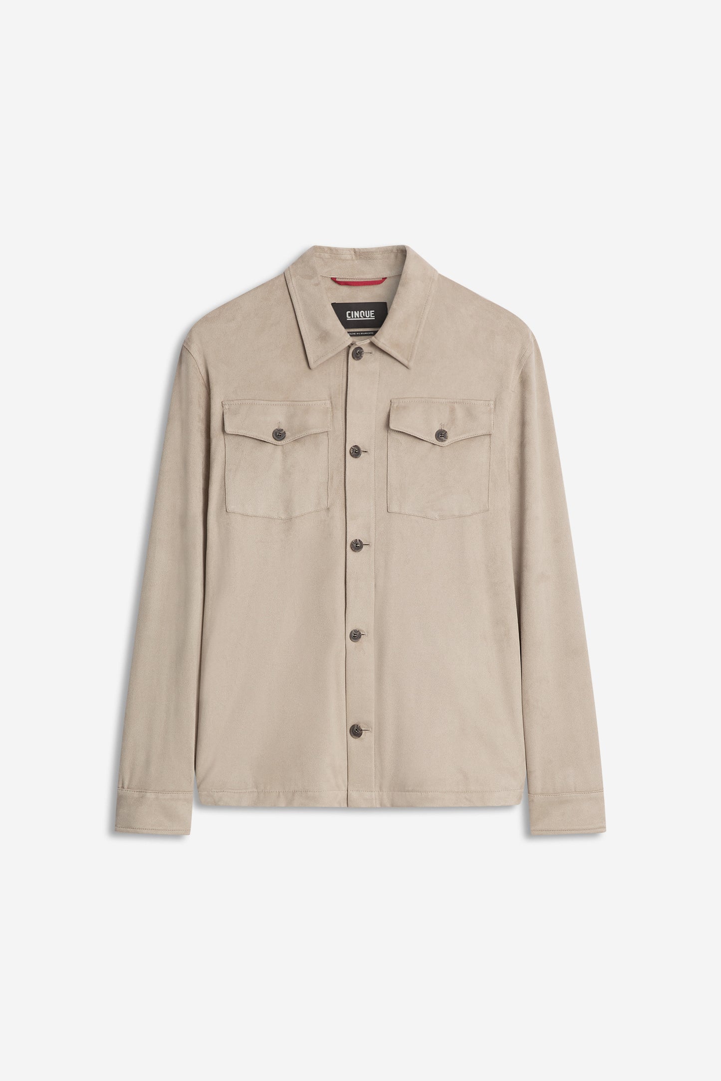 Overshirt in Wildleder-Optik