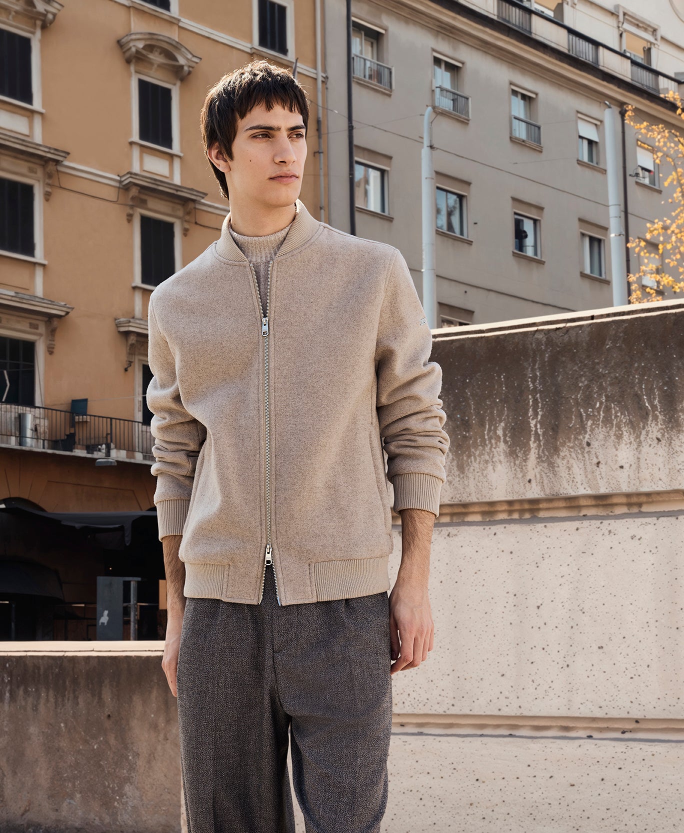 Clean Urban Wool Bomber CIRAPID