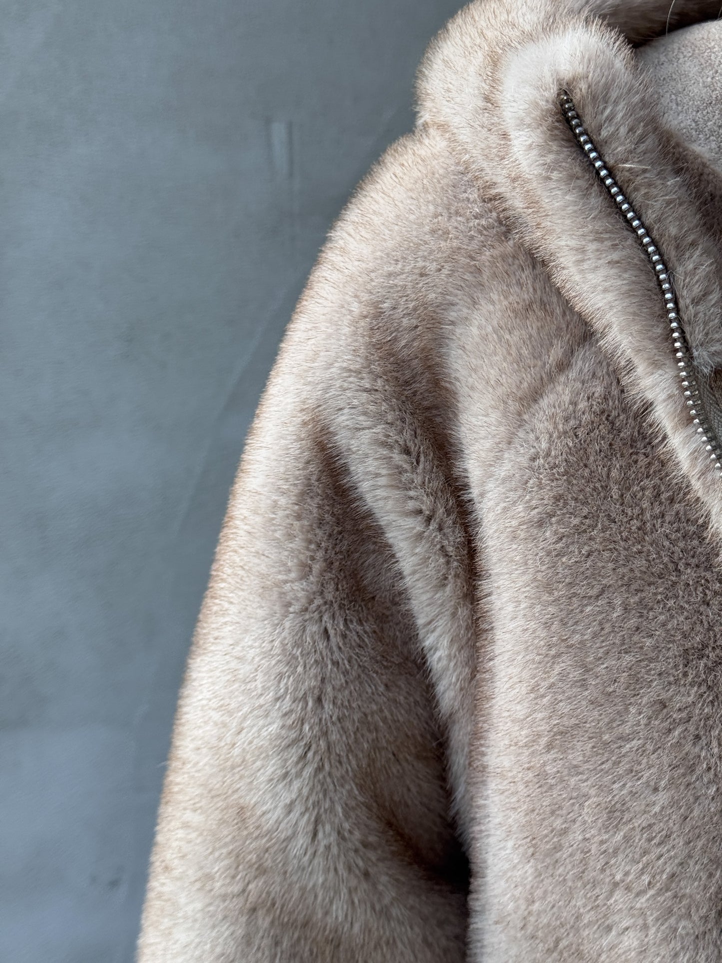 Fake Fur Wendemantel MINK