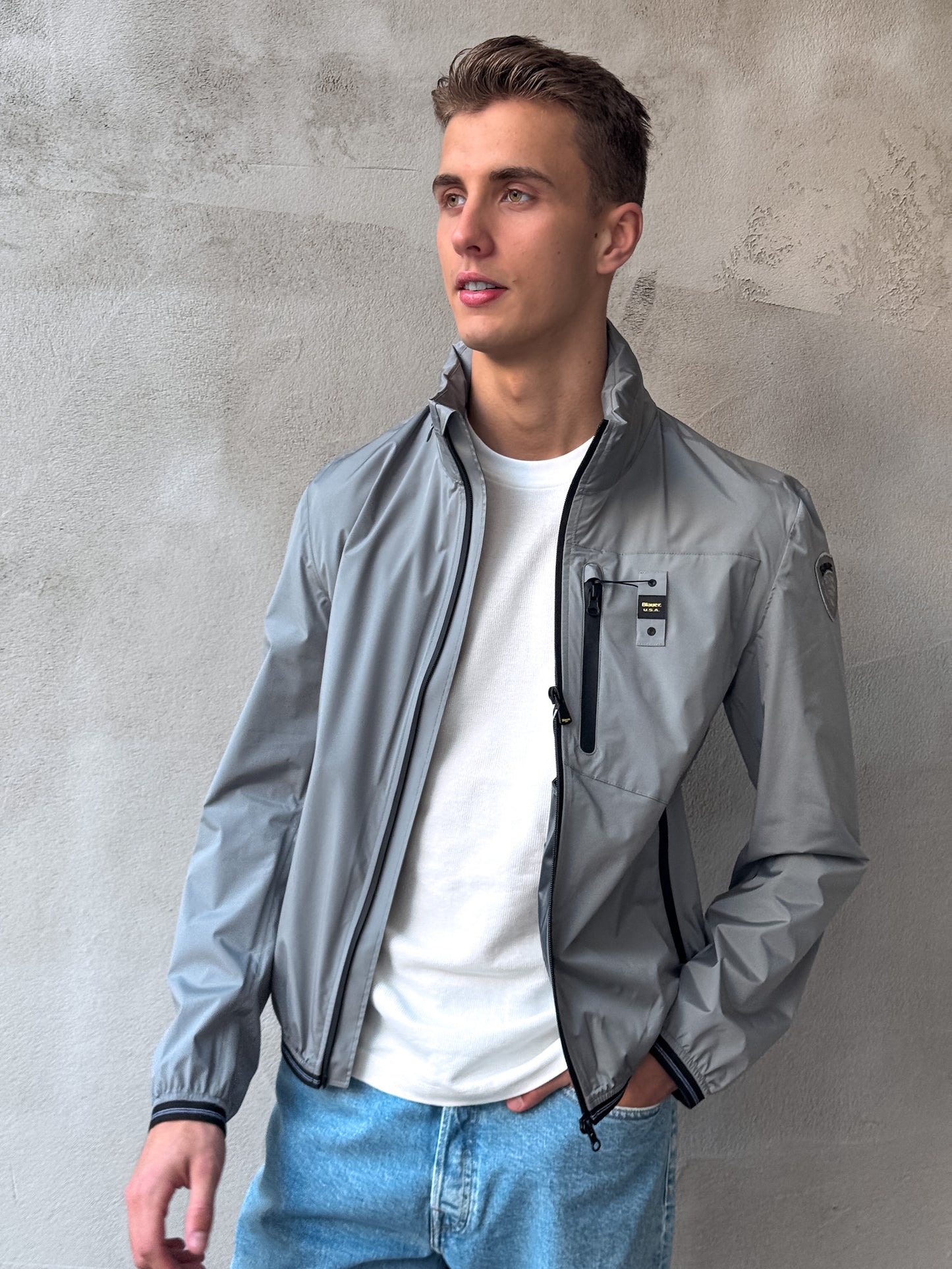 Jacke WINDBREAKER aus reflektierendem Material DEWAR