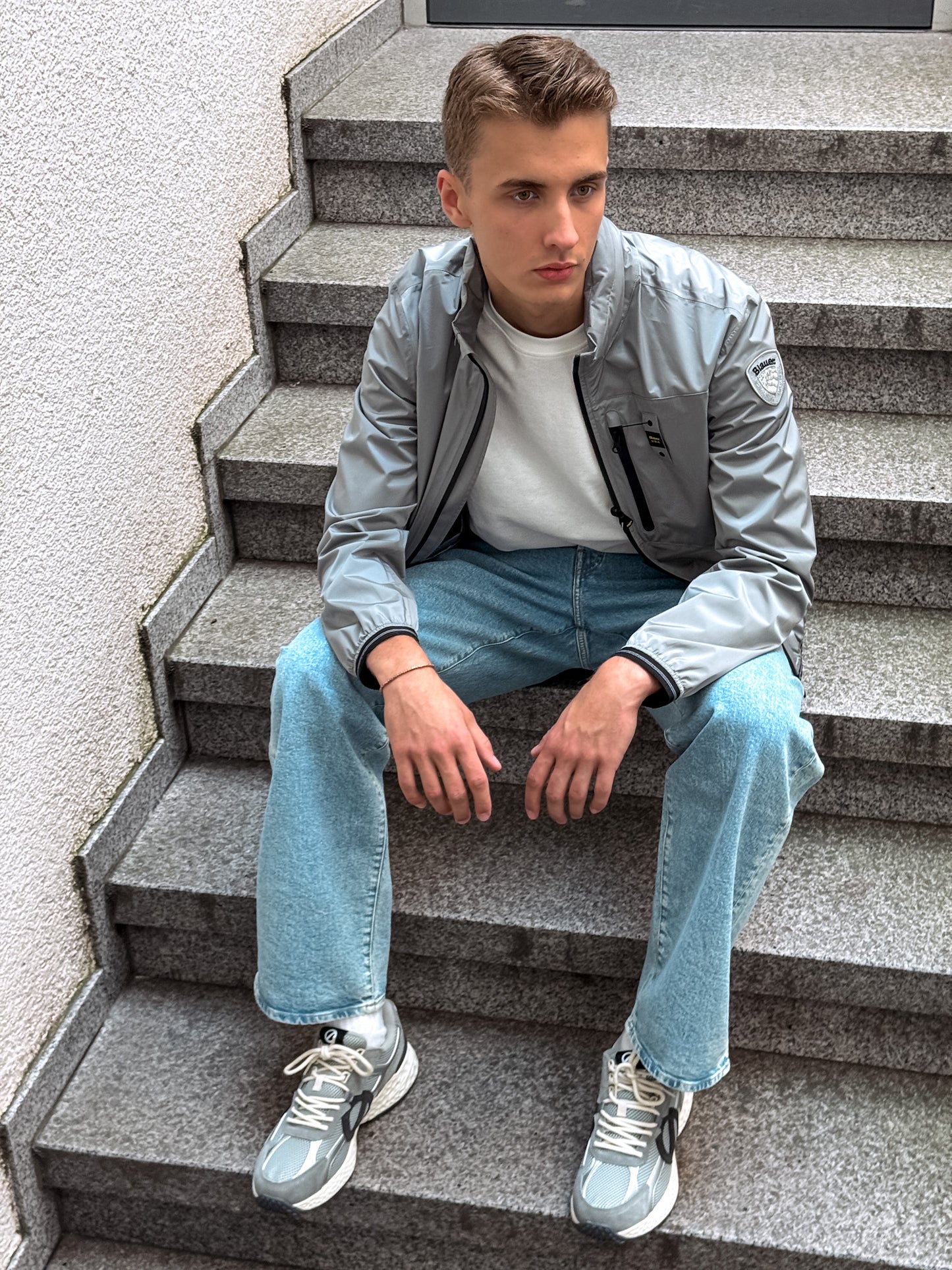 Jacke WINDBREAKER aus reflektierendem Material DEWAR