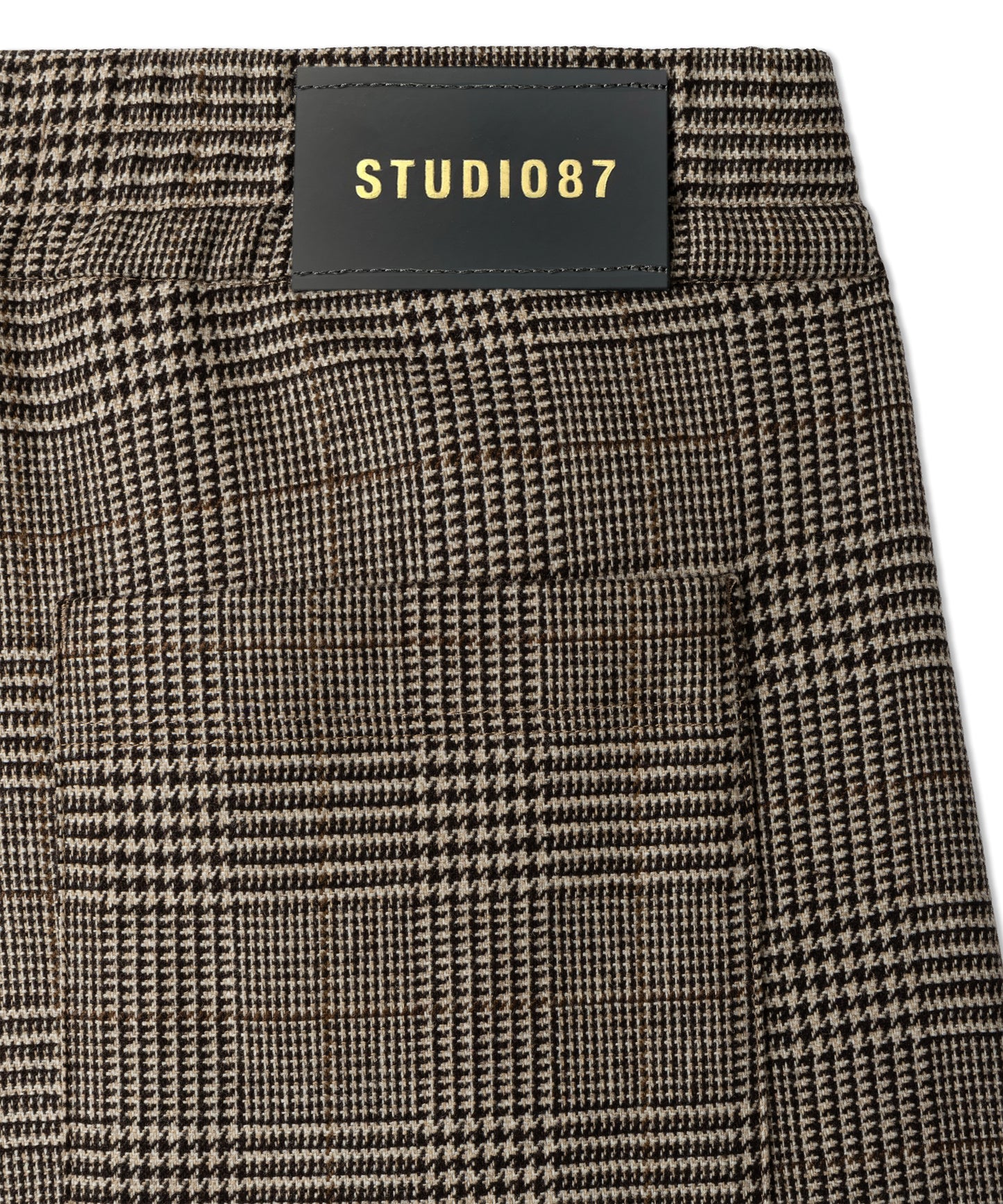 Hose STUDIO87 Aveline glencheck wool mix