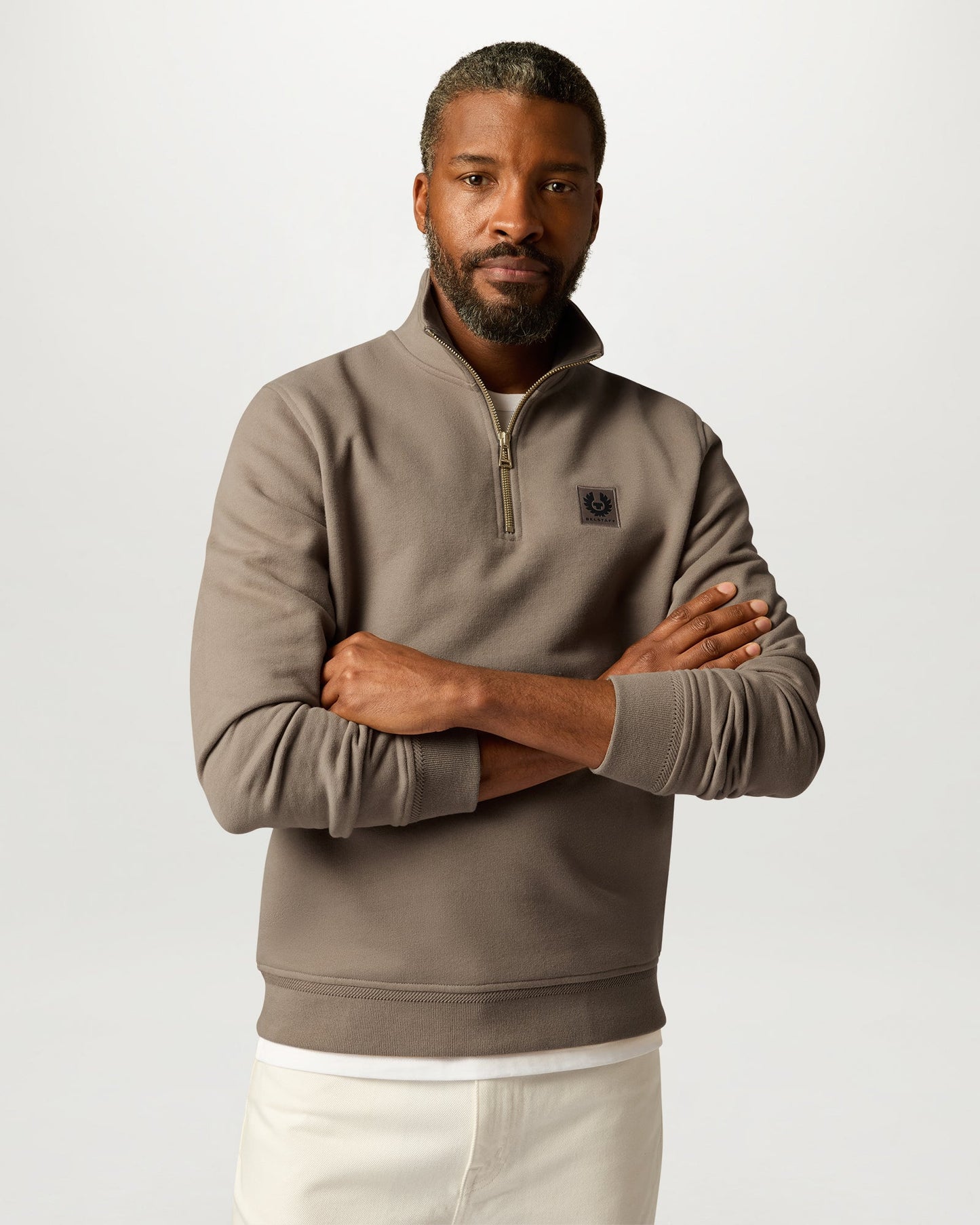 Sweatshirt Quarter-Zip Dusty Taupe