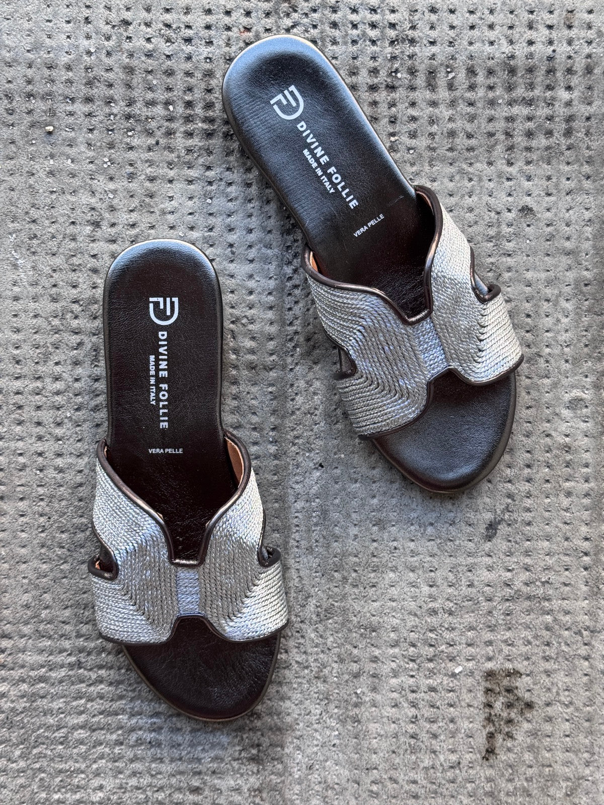 Pantolette Argento
