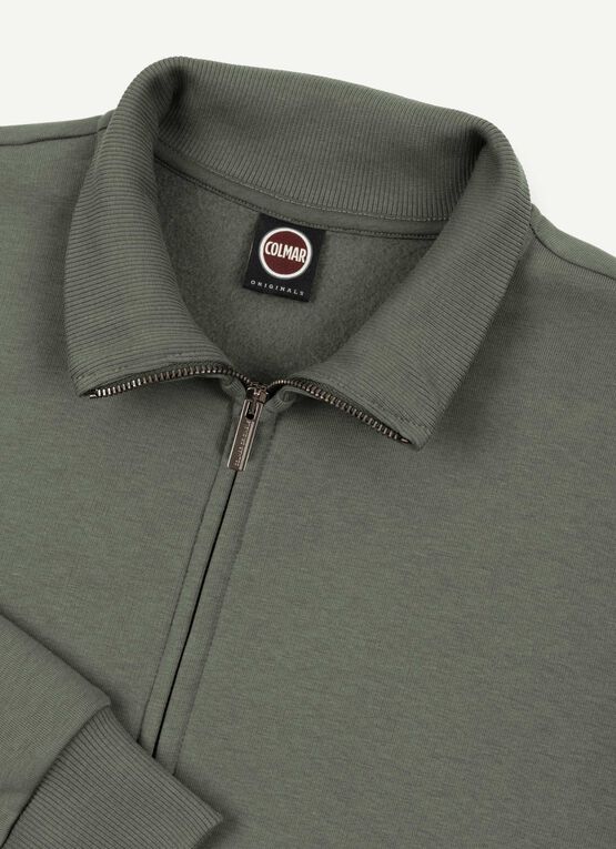 Bequemes Sweatshirt aus weichem Baumwollfleece mit funktionalen Details.