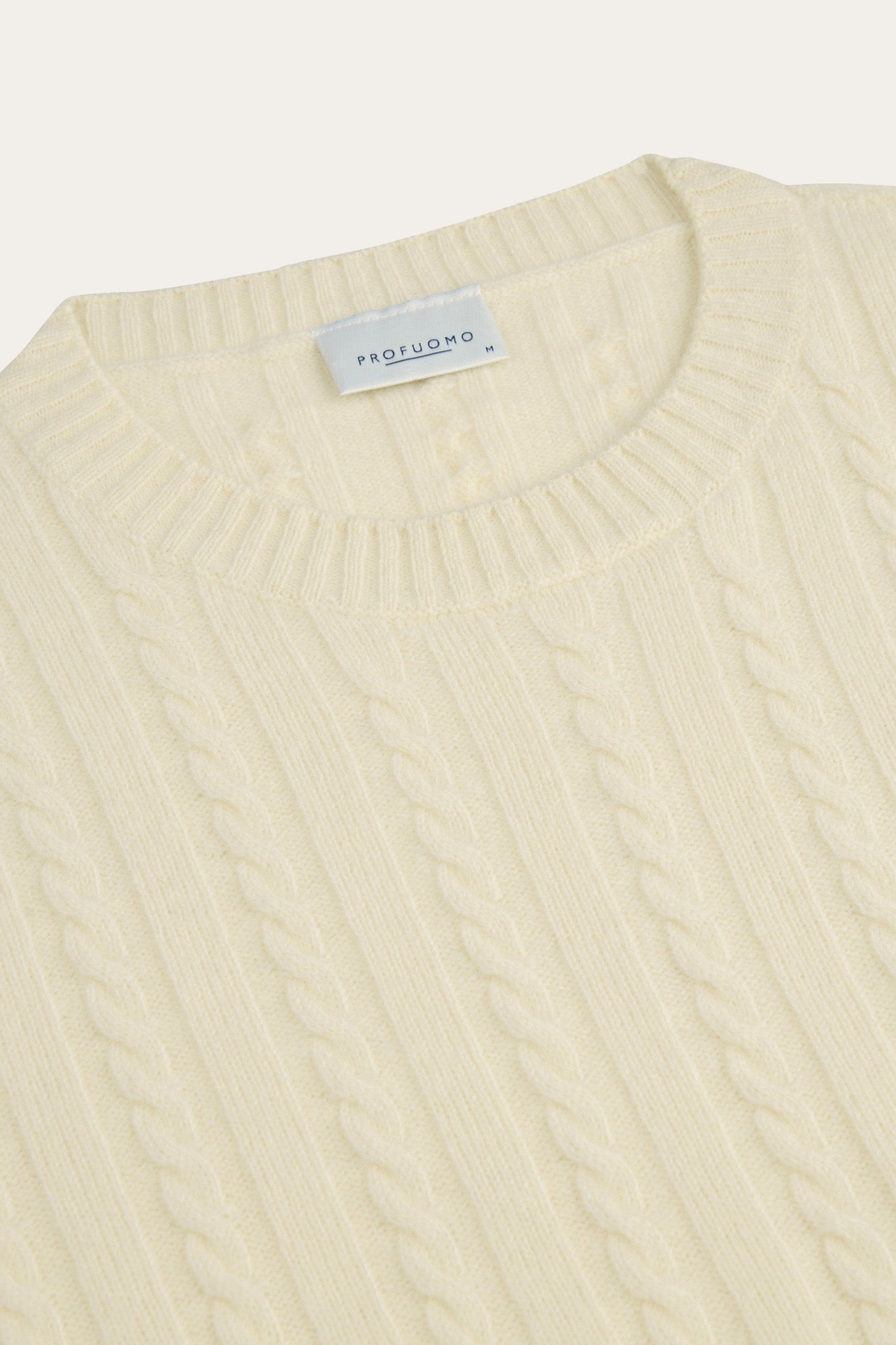 Zopfstrick-Pullover Crew neck