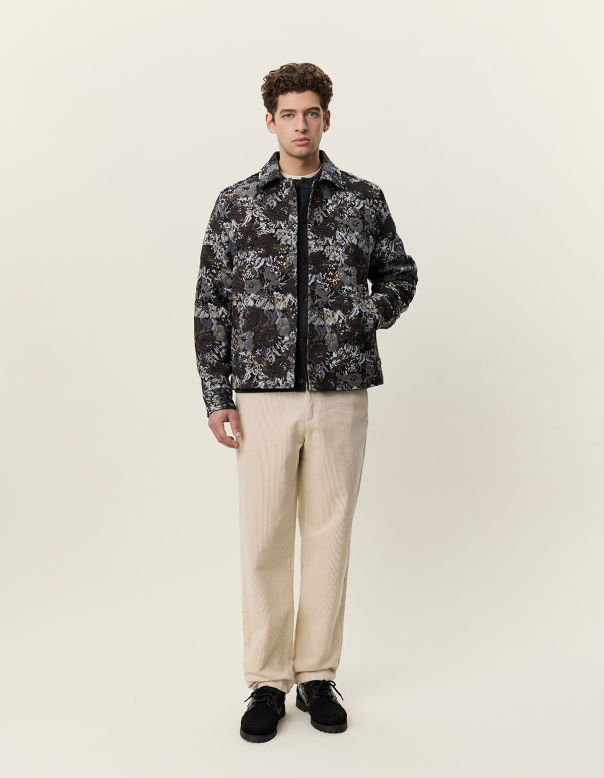 Rose Jaquard Overshirt