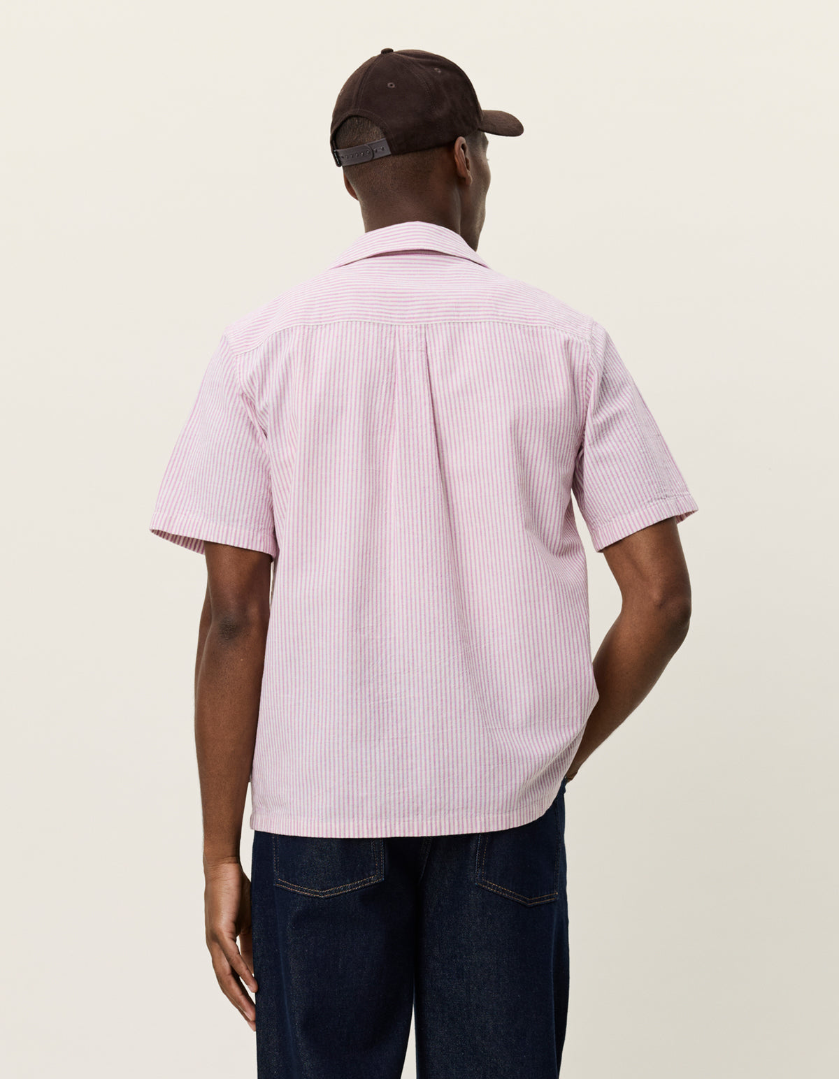 Lukas Stripe Cotton Linen Ss Shirt