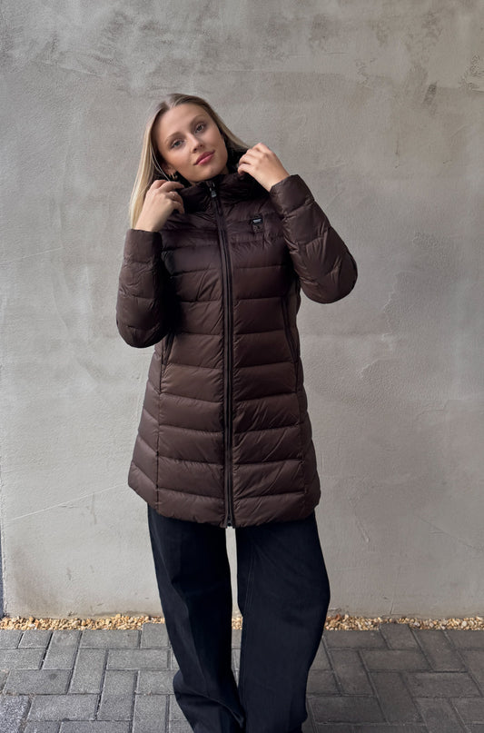 BLAUER Daunenmantel AGNES