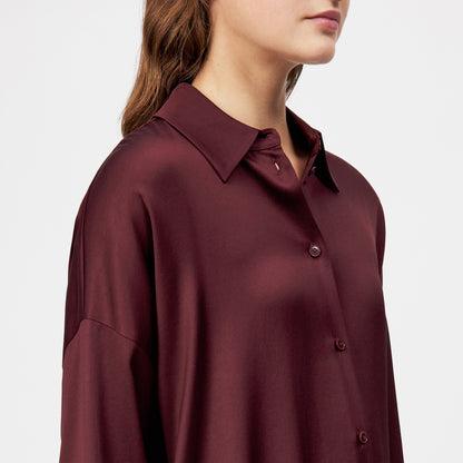 CLOELIA Hemdbluse aus Satin