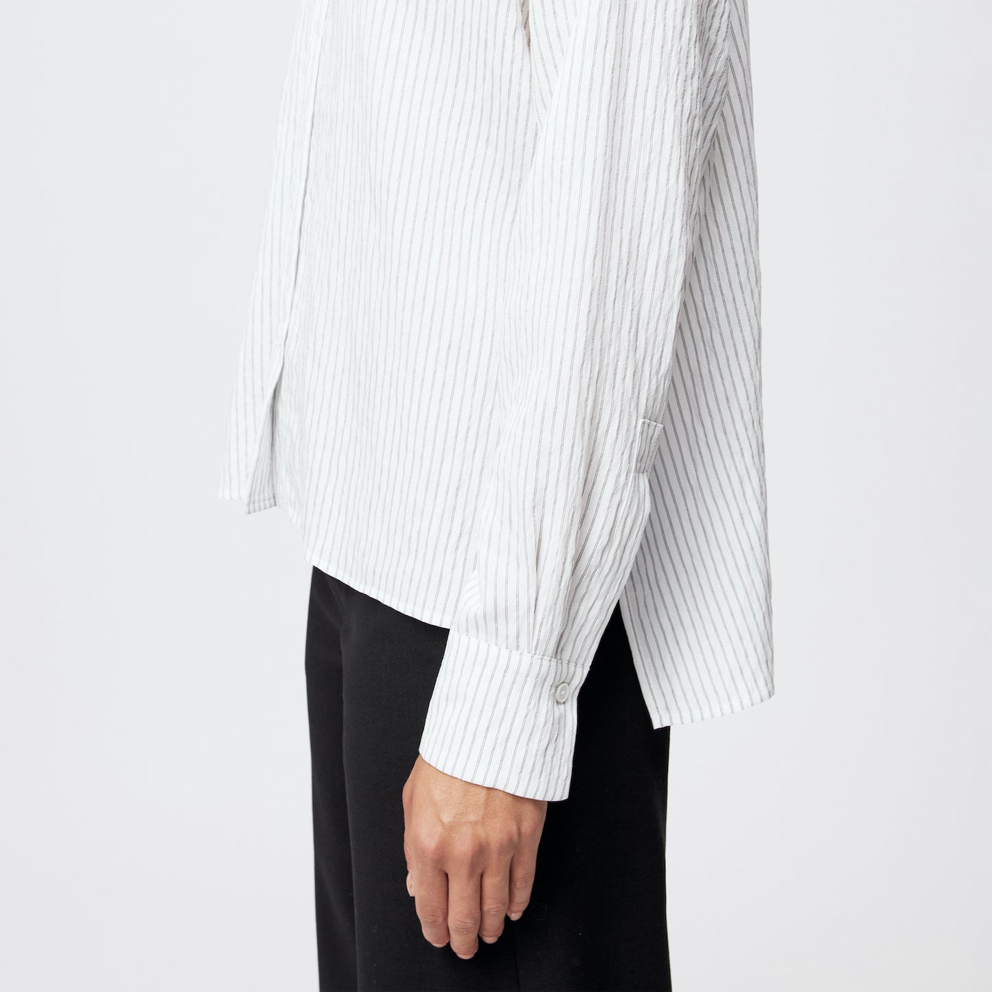 Klassische Hemdbluse im Viscose-Mix CLOELIA