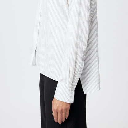 Klassische Hemdbluse im Viscose-Mix CLOELIA