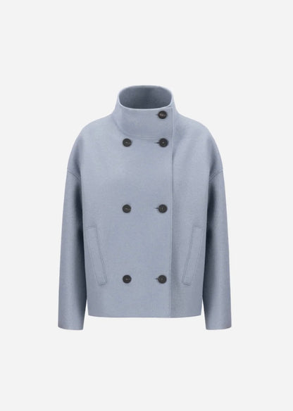 Wolljacke Women croped funnel jacket pressed wool