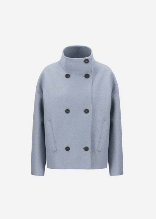 Wolljacke Women croped funnel jacket pressed wool