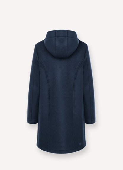 Mantel soft woolen hoodie jacket
