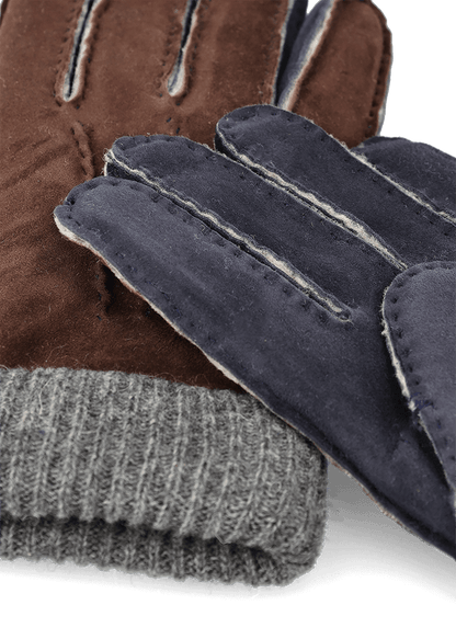 Handschuhe aus Wildleder im Duoton LURISS