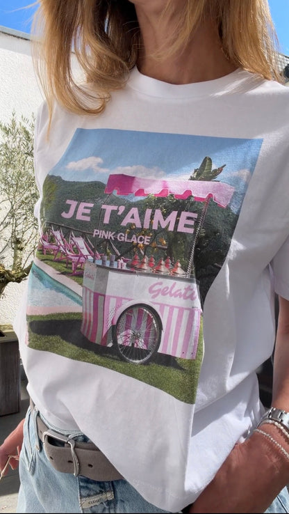 T-Shirt Crop digital JETA Eiswagen