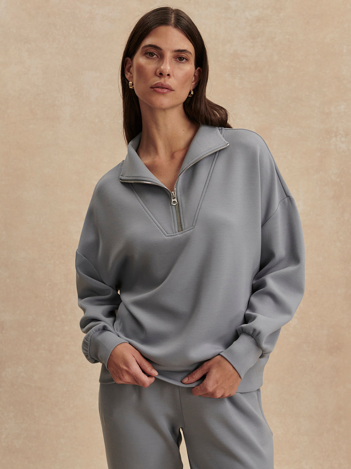 hawley half zip sweat