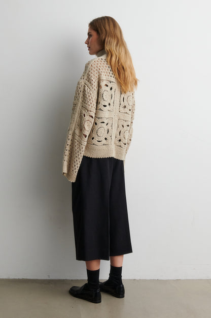 Cardigan CROSETTE knit cardigan