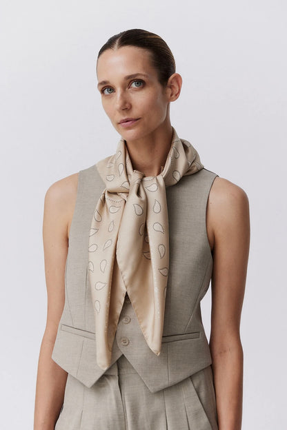 PRINZ BERLIN Silk Scarf Paisley