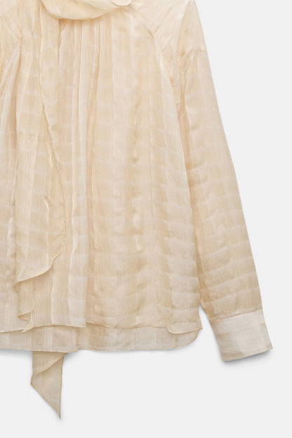 AIRY CHECK blouse