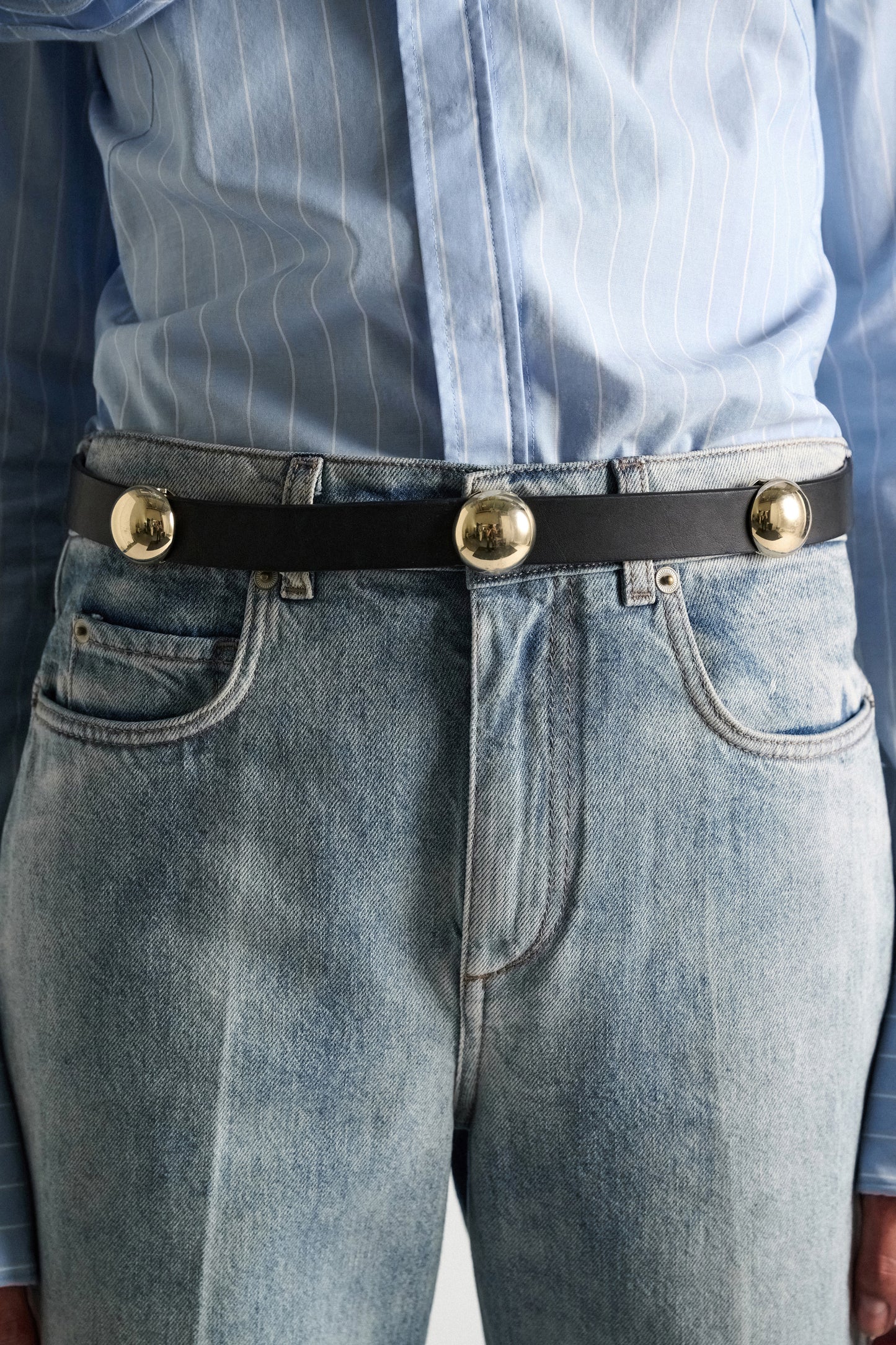 TRUE CUOIO 3 cm stud belt