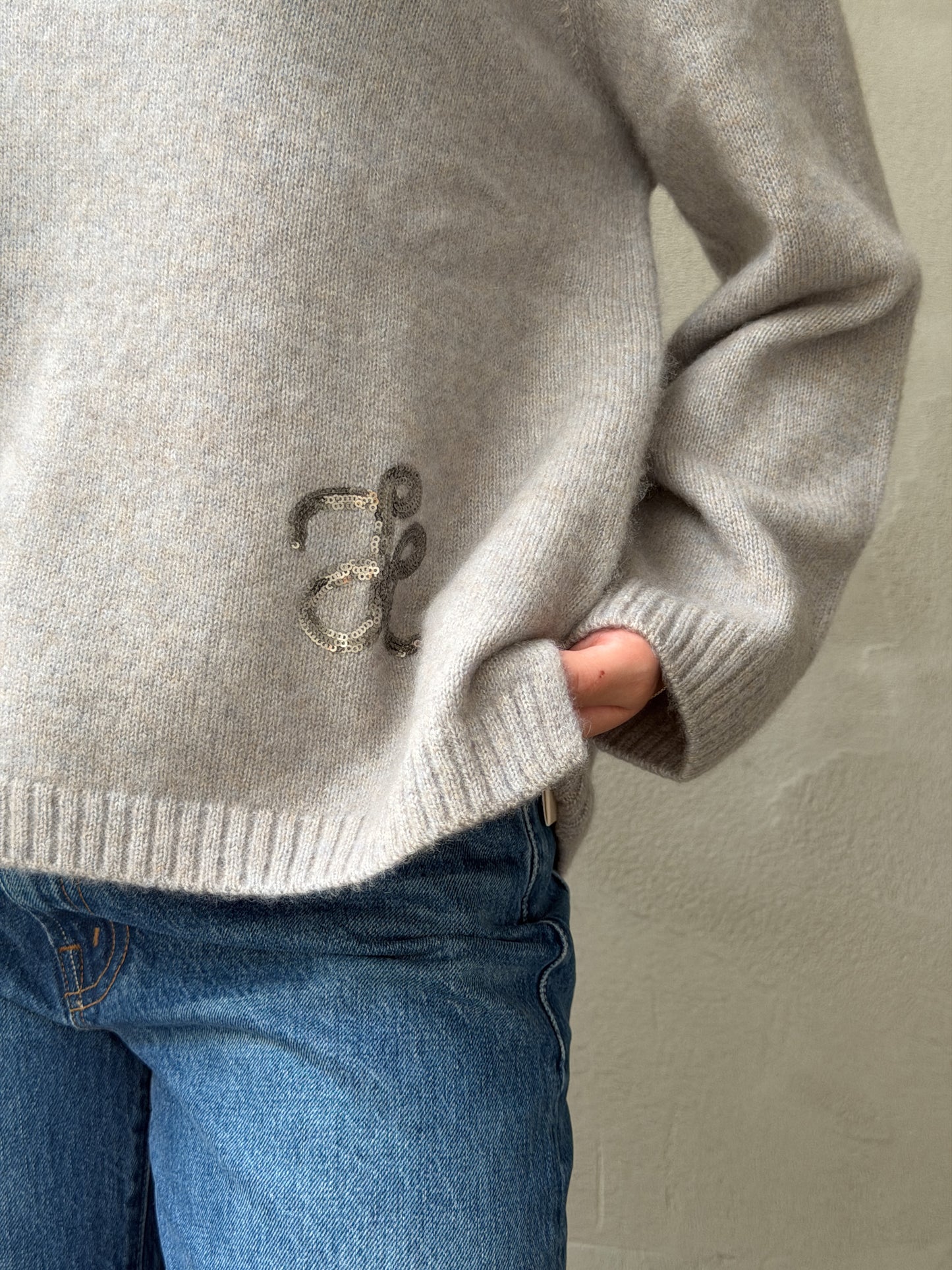 Pullover R-neck 58%Ca41%Co