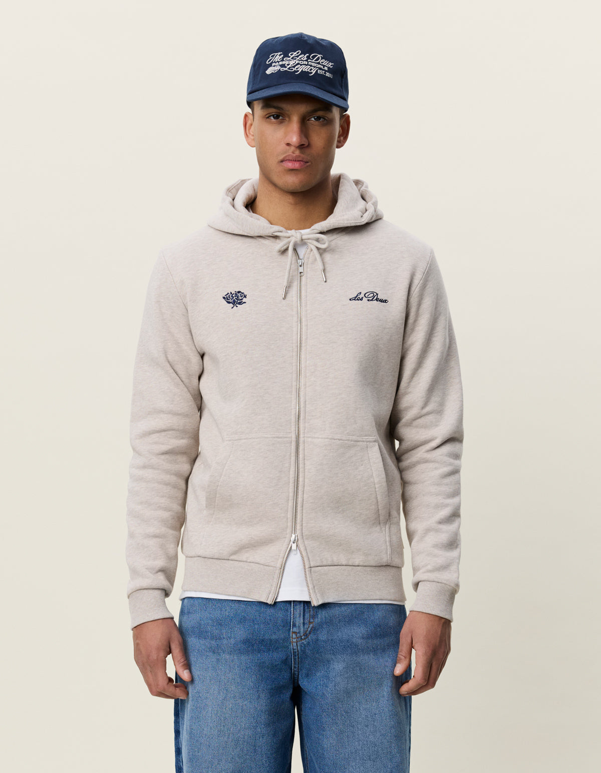 Deux Zipper Hoodie