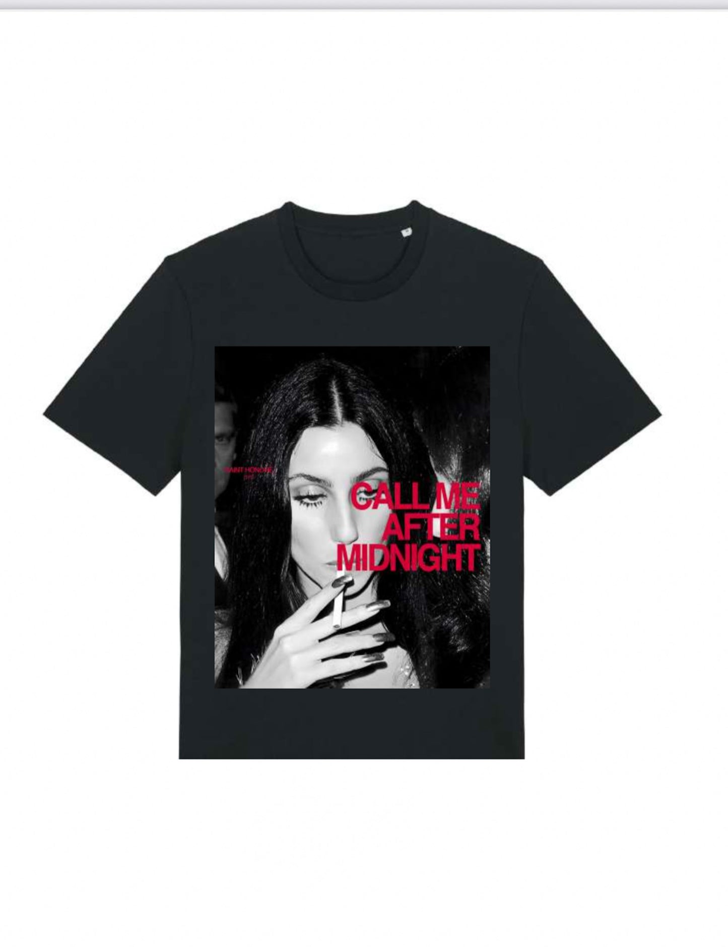 CHER, black Boxy T-Shirt