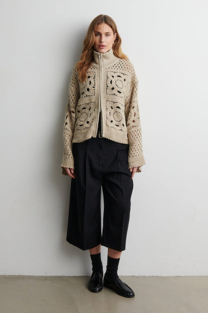 Cardigan CROSETTE knit cardigan