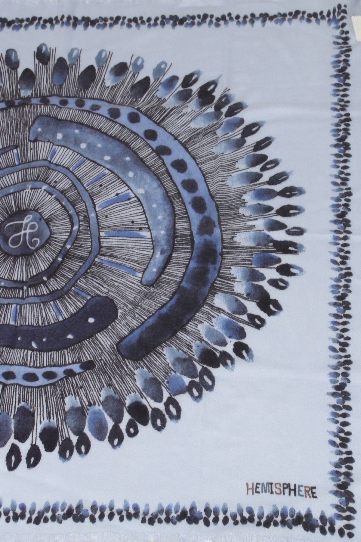 Scarf fantasy print woven 90x90