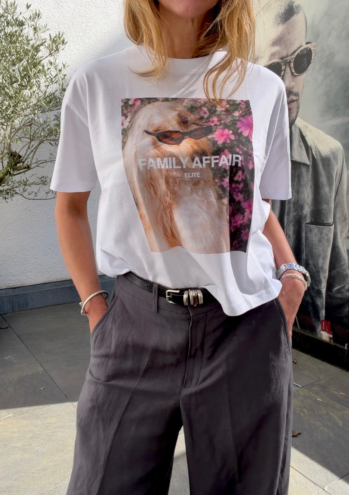 T-Shirt Crop Digital FAMILY Hund