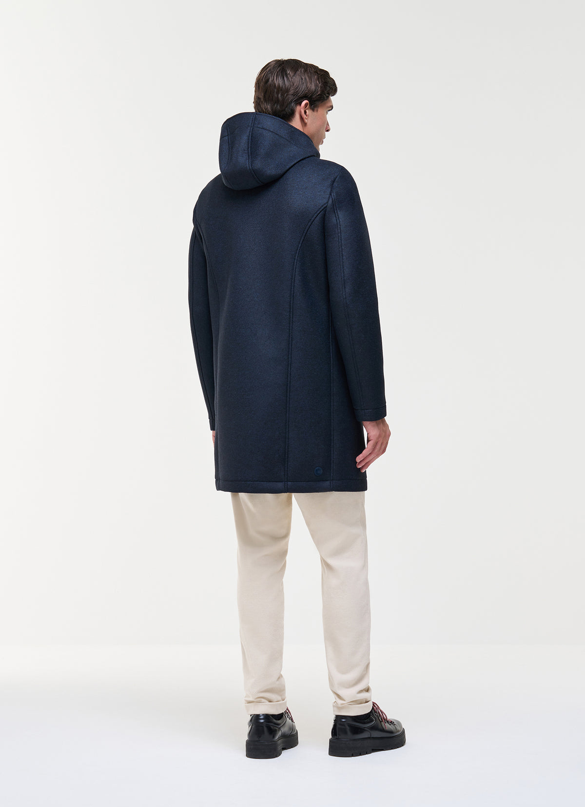 Mantel soft woolen hoodie jacket