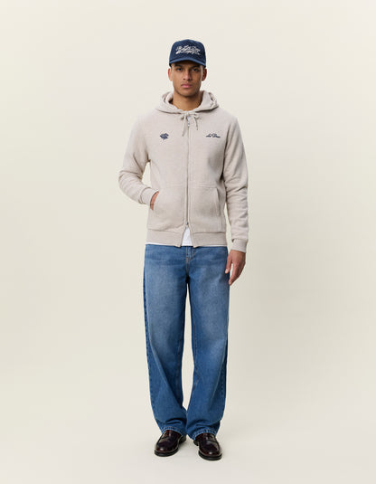 Deux Zipper Hoodie