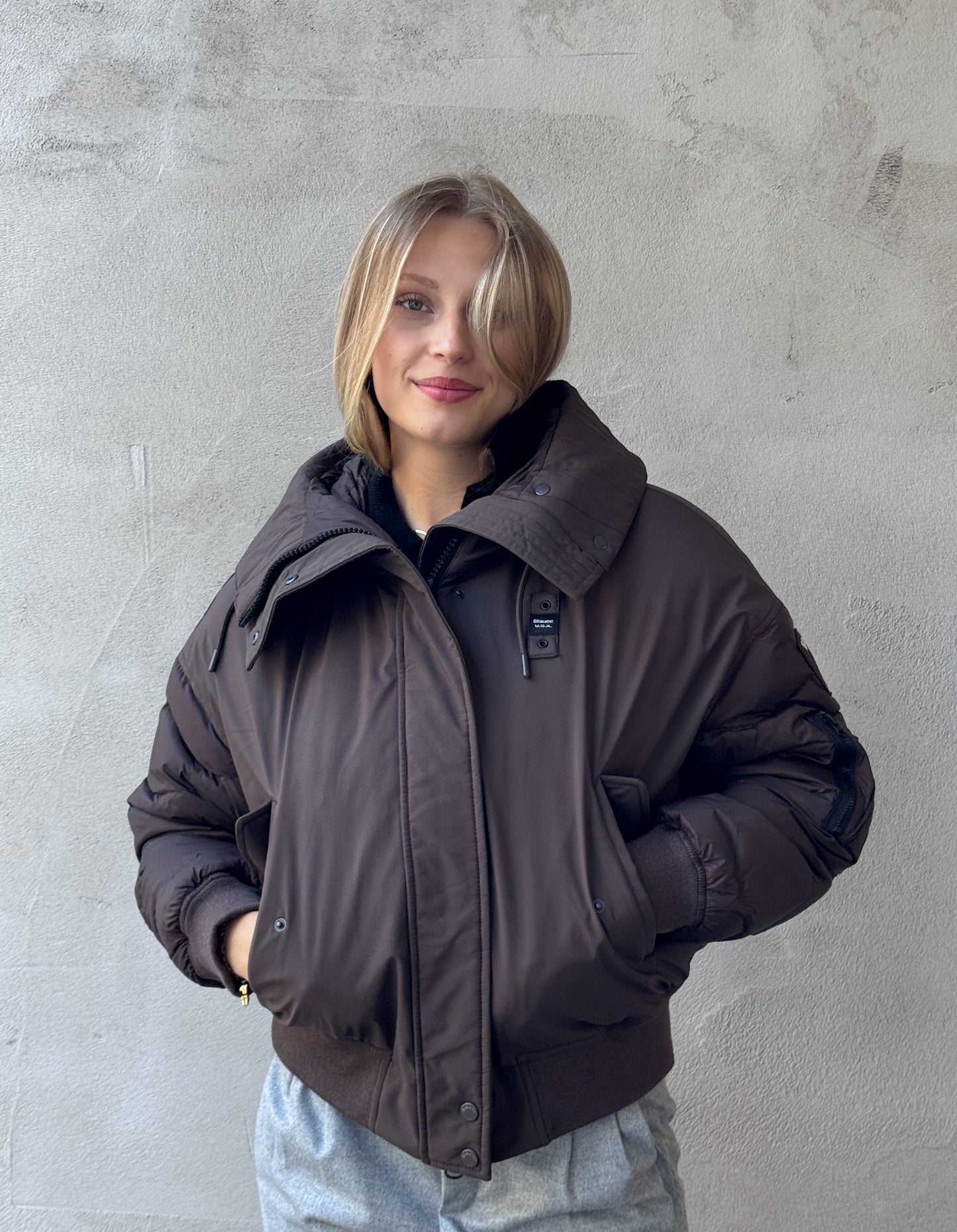 BLAUER Bomberjacke HARLEY