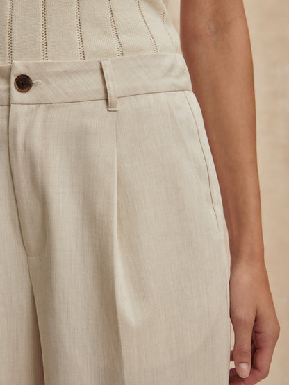 Ellison crop white leg