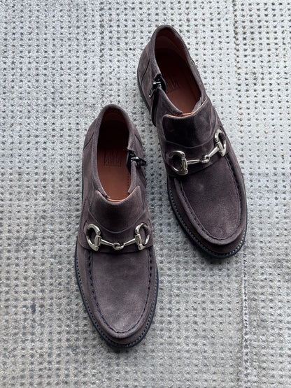 Loafer aus Wildleder mit Crepe-Sohle