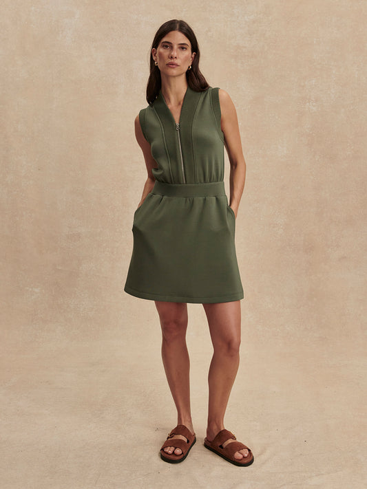 Polyanna Half Zip Dress