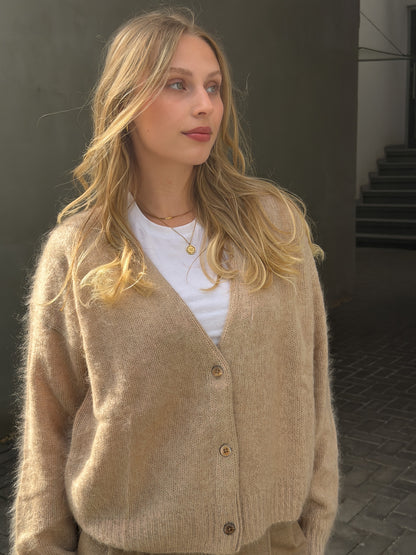 Cardigan V-Neck MINK finish