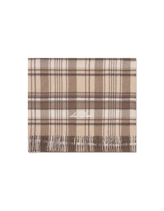 Check Wool Scarf
