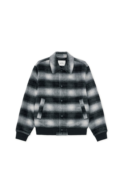 Shadow Check Varsity Jacket